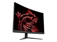 Msi Optix G27c4 - Led-Skjerm - Gaming - Kurvet - 27" - 1920 X 1080 Full Hd (1080P) @ 165 Hz - Va - 250 Cd/M² - 3000:1 - 1 Ms - 2Xhdmi, Displayport