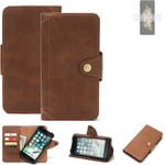 Wallet Case for Samsung W23 Flip Protective Cover Cell Phone bag Brown