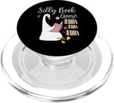 T-shirt pour amoureux du livre Silly Book Goose PopSockets PopGrip pour MagSafe