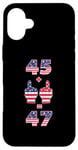 iPhone 16 Plus Funny Trump Middle Fingers - 45 47 Case