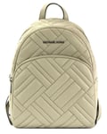 Michael Kors Grey Backpack Medium Quilted Leather Zip Around Abbey Bag RRP £360