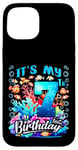 Coque pour iPhone 15 C'est mon septième anniversaire, mon garçon Sea Fish Ocean Animals Aquarium