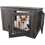 Maxxpet - Cage pour chien en bois 96x61x64 cm - Caisse pour chien - Cage pour chien pour la maison - Niche pour chien - Marron