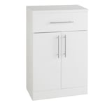 Gloss White Double Door Bathroom Base Unit