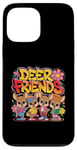 Coque pour iPhone 13 Pro Max Design Deer Friends Kids – Animaux adorables