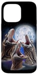 iPhone 14 Pro Max 3 Komodo Dragon Howling At The Moon Funny Monitor Lizard Case