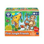 Orchard Toys First Jungle Friends Jigsaw Puzzle, 12-Piece Jigsaws, Two Puzzles i