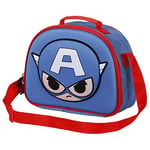 Marvel Captain America Bobblehead-Sac à Goûter 3D, Bleu