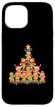 Coque pour iPhone 15 Jolly Gingerbread Christmas Tree Tee Gingerbread T-shirt pour femme