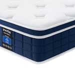 Inofia Matelas 90×200cm Ace Hybrid Firm Matelas 23cm H4 Ferme avec Souffle à Mémoire de Forme et Ressorts Ensachés Indépendants, 7 Zones Ergonomique, Confort Extra pour Adultes et Enfants