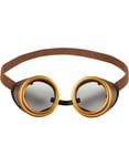 Guldfärgade Runda Steampunk Goggles