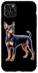 Coque pour iPhone 11 Pro Max Mini épingle en forme de chien pinscher miniature