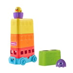 Toomies E73220C Tomy Hide & Squeak Stacker Decker Bus, Push-Along Colours and...