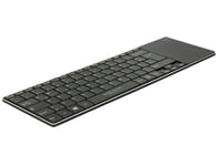 Delock Smart TV - tastatur - med styreplate - Tysk - svart