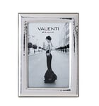 Valenti&Co Cadre photo en argent brillant martelé 10 x 15 cm Idéal comme cadeau pour mariage, anniversaire d'amis, ou pour maman et papa.