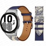 (encre-beton-hopea)Nahkaranneke Samsung Galaxy Watch 4 Classic 46mm 42mm 44mm 40mm älykellon vyö Ei aukkoja Rannekoru Correa Galaxy Watch 4 ranneke - kellon rannekkeet