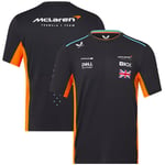 2024 McLaren F1 Officiellt Team Lando Norris Racing T-shirt Herr Kortärmad Tee S