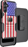 Rugged Case with Stand and Belt Clip Holster Combo Samsung Galaxy A15 5G Phone