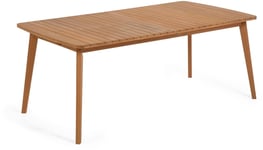 Hanzel, Udendørs spisebord med udtræk, natur, H75x100x183 cm, eucalyptus træ