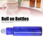 Professional Blue Essential Oil Roller Bottle Simple Portable Glass Roll On NEW