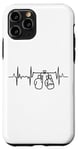 Coque pour iPhone 11 Pro Tenue d'entraînement de boxe Boxer Heartbeat Heartline ECG