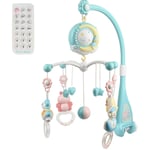 Hofuton Mobile Musical Lit Bébé Fille et Garcon - Mobile pour Lit Bébé avec Lumières et Musique - Télécommande et Fonction de Synchronisation