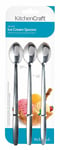 Kitchencraft Ice Cream Soda Spoons Spoon Stainless Steel Pack of 3 KCSODA