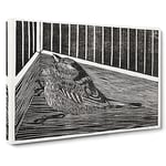 Bird In The Cage By Samuel De Mesquita Canvas Print for Living Room Bedroom Home Office Décor, Wall Art Picture Ready to Hang, 30 x 20 Inch (76 x 50 cm)