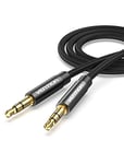 Vention Câble Jack Audio Câble Auxiliaire 3.5mm Mâle vers Mâle Nylon Tressé Jack Stéréo Câble Aux Voiture pour Autoradios, iPhone, Samsung, iPod, iPad, Haut-parleurs, écouteurs, MP3 (3m)