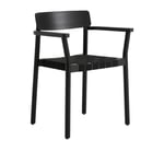 &Tradition - Betty Armchair TK9, Black/Black Webbing - Spisestoler - Thau & Kallio - Svart - Tre