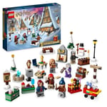 LEGO® Harry Potter 76418 Adventskalendern 2023, med 24 gåvor inklusive 6 Hogsmeade Village-minifigurer, julklapp Flerfärgad