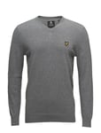 Cotton Merino V Neck Jumper Grey Lyle & Scott