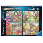 Ravensburger 500 Piece Puzzles Happy Days No 4 Glorious Gardens