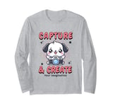 Cute Camera Dog Photographer Photo Capture & Create Puppy Long Sleeve T-Shirt