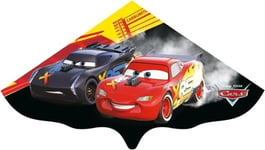 GÜNTHER FLUGSPIELE Paul Günther 1182 - Cerf-volant pour enfants Disney Cars Lightning McQueen, prêt à voler, cerf-volant monoplace en film plastique solide, pour enfants à partir de 4 ans