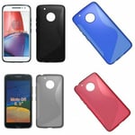 S-gel Wave Tough Shockproof Phone Case Gel Cover Skin For Motorola Moto G5