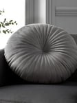 Catherine Lansfield Round Filled Cushion - Grey