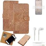 FOR Nokia C31 SMARTPHONE CASE COVER WALLETCASE CORK