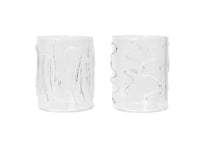 Doodle Glasses Set of 2 Tall - Clear