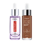 L'Oréal Paris - Sérum Teinté Repulpant - Accord Parfait - Teinte : 8-10 Deep - 30 ml + L'Oréal Paris - Revitalift Filler - Sérum Anti-Rides - À l'Acide Hyaluronique Pur - 30 ml