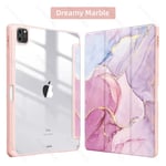 För iPad Case för iPad Pro 12.9 Case för iPad Pro 11 10.2 7th 8th 9th Air 4th 5th 10.9 10th Gen TPU Transparent 9.7 mini 6 Cover iPad Mini 6 Dreamy Marble