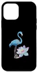 Coque pour iPhone 12 mini Fleur de lotus bleue Chucks et perles Flamant rose Harris