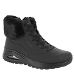 Skechers Womens Uno Rugged - Fall Air Winter Boots, Black, 8 UK