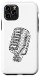 Coque pour iPhone 11 Pro Classic Retro Vocal Microphone Vintage