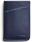 Bellroy Card Sleeve Wallet - Navy Blue - Holds up to 8 Cards - Tanned Leather