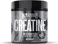 Warrior Creatine Monohydrate Powder – 300G – Micronised for Easy Mixing and Cons