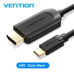 Câble USB C HDMI 4K 60Hz HDMI Type C vers HDMI 2.0 pour MacBook Samsung Galaxy S10/S9 Huawei Mate 20 P20 Pro Adaptateur Thunderbolt 3, Noir - 2m