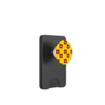 Red Yellow Stars Square China Color Chinese Mandarin Pattern PopSockets PopWallet for MagSafe