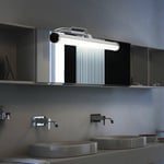 Etc-shop - Applique murale, applique miroir, applique tableau salle de bain, applique, orientable, métal, 1x led 5,5W 550lm blanc neutre, LxPxH