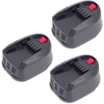 3 pièces) Batterie pour Bosch 18V Outil de bricolage psb 18 Li-22 607 336 039, 2 607 335 040; 2,607,336,207; 2,607,336,208; 2,607,336,921; 1,600